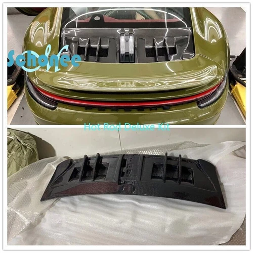 Real Carbon Fiber Rear Trunk Engine Cover For Porsche 911 992 Carrera GT3 Style (For: Porsche 911 GT3)
