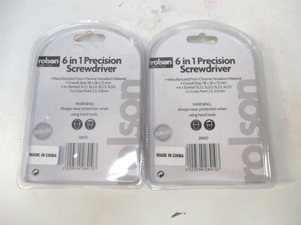 Rolson (28410) 6-in-1 Precision Screwdriver - Lot of 2 - Image 2 of 2