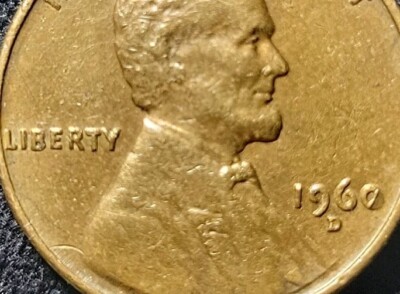 〜60s vintage PENNYS ombre check swingtop 1960 D Lincoln Memorial Penny Lamination Error, Large Over Small