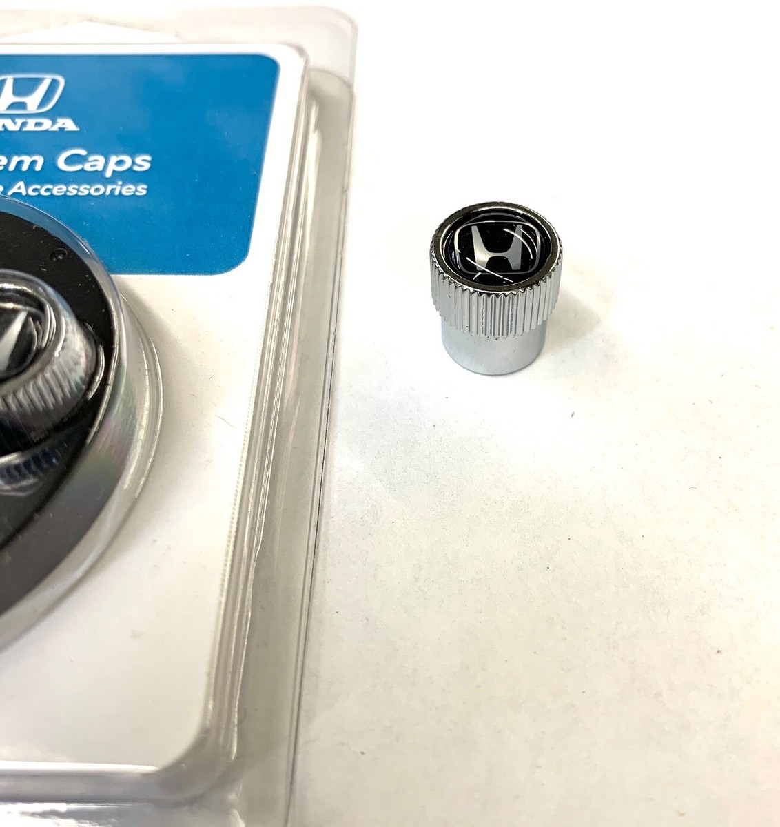 Genuine OEM Honda Chrome H Logo Valve Stem Cap Set of Four