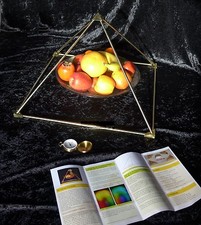 Energie Pyramide c.5 Messing 50cm Pyramid energy Pyramidenenergie Orgon zerlegb.