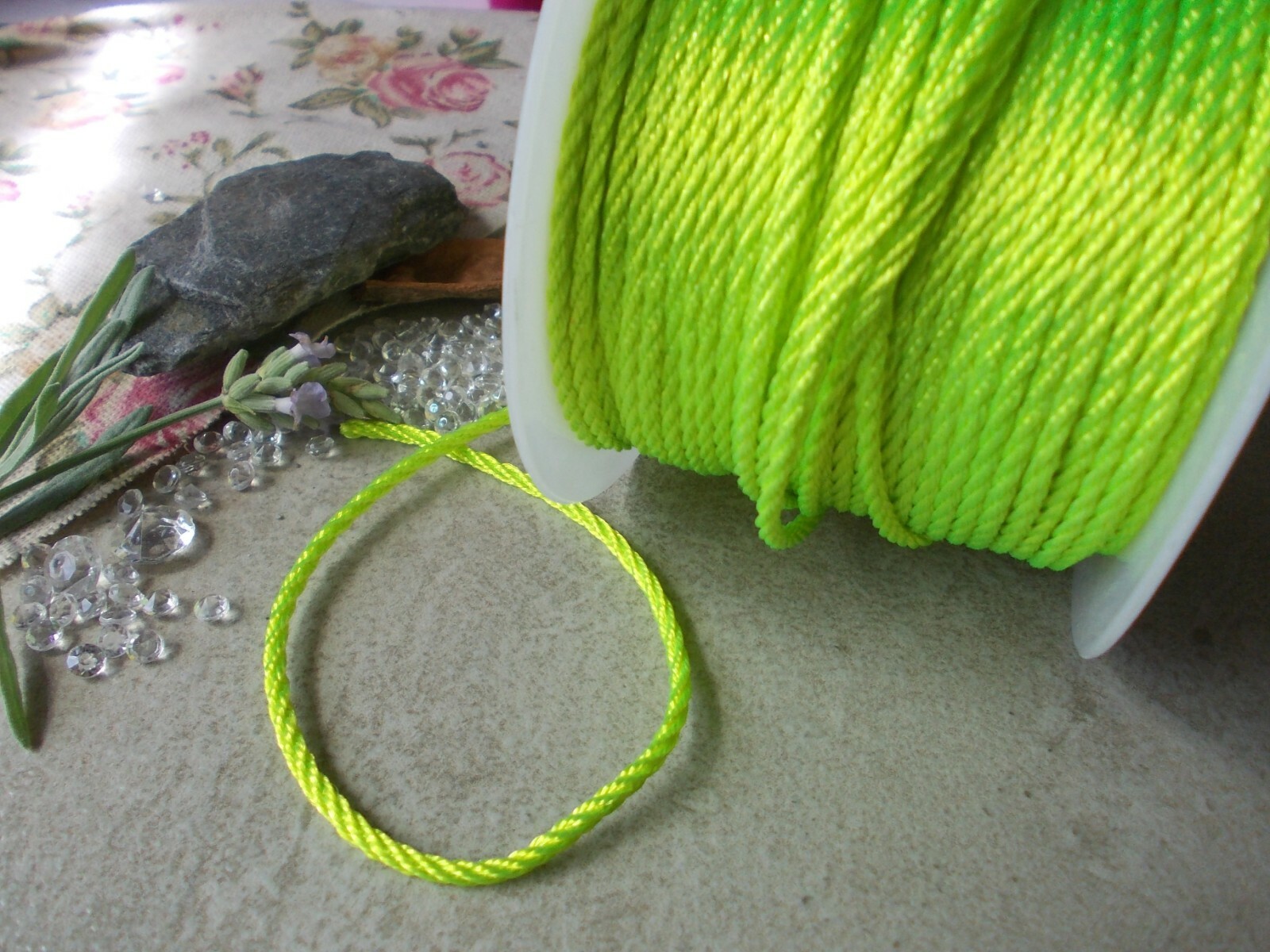 5 Mtrs x Jewellery Cord, 2mm Thick Nylon Braided String Necklace