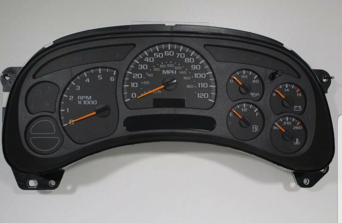 2003 2004 03 04 Chevy Silverado Replacement Gauge Cluster | eBay