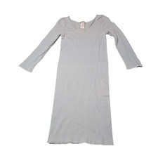 NikiBiki Shirt Dress Women One Size Gray Body Form Sheath Stretchy Made in USA