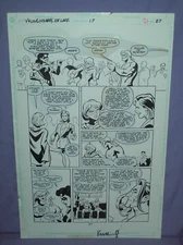 Young Heroes in Love #17 Original Art Page #27 SIGNED Keith Champagne  Lois Lane