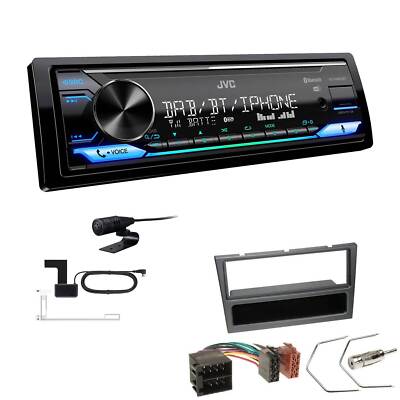 JVC Digital Autoradio DAB+ Bluetooth für Opel Corsa C 2000-2004 matt chrom