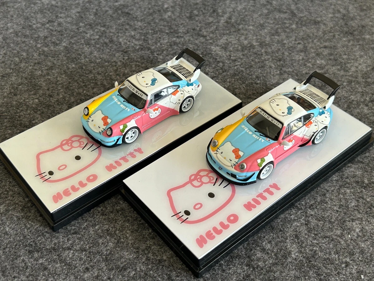 Flame 1/64 Hello Kitty Painting of Porsche 993/964 Die-casting Car