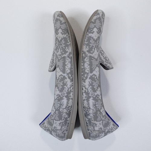 Mocassino slip on stampa Rothys Python grigio lavorato a maglia taglia 6,5 - Foto 8 di 12