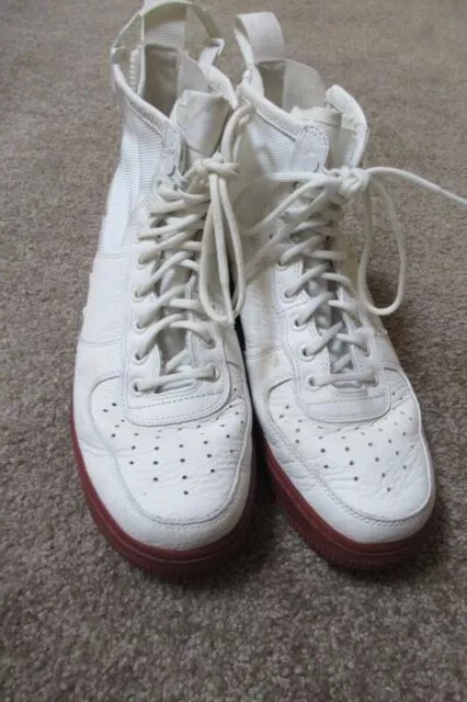 NIKE SF Air Force 1 AF 1 Mid Goddess of Victory White Maroon