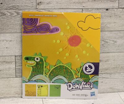 Play Doh DohVinci Refill - Miniprojet - Set of 3 - New (Monster/Yellow)