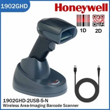 Honeywell 1902GHD-2USB-5-N Wireless Barcode Scanner Handhold 2D Bar Code Reader