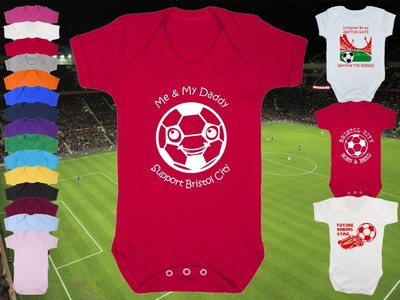 BRISTOL ROVERS Football Personalised Baby Bodysuit Vest