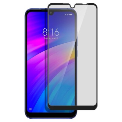 TEMPERED GLASS FULL COVERAGE GORILLA CURVED SCREEN PROTECTOR For XIAOMI REDMI 7