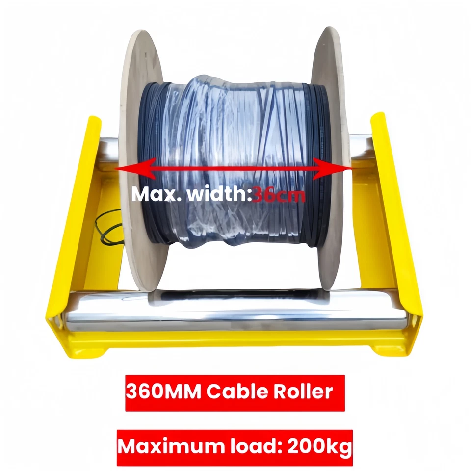 Kabelabrolle Kabelhaspel Abroller mit 5-Einstellbar Kabeltrommel Kabelabwickler - Bild 3 von 4