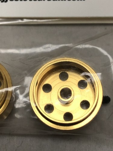 Staffs Aluminium Bullet Hole Wheels in Gold 15.8x10mm STAFFS31 - Picture 2 of 6