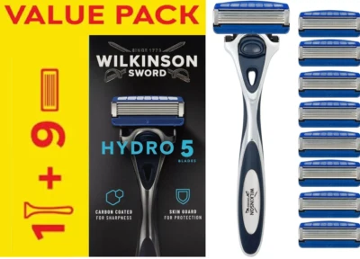 Wilkinson Sword Hydro 5 Skin Protection Herrenrasierer mit 9 Klingen