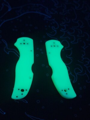 spyderco native 5 lw custom glow in the dark scales