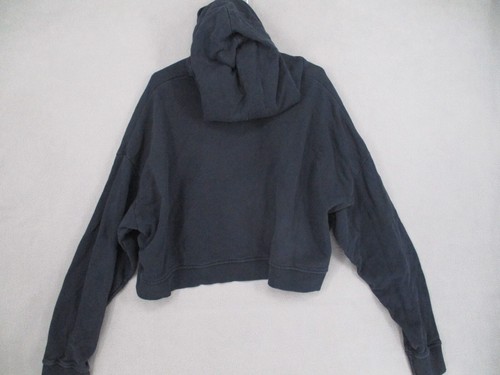 Camilla & Marc Jumper Womens 12 Blue Jordan Cropped Hooded Hoodie Sweater Navy - Picture 10 of 17