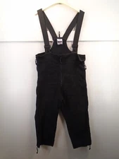 US Military Polartec Black Fleece Fur Overalls Bibs Medium / Short & Regular 208