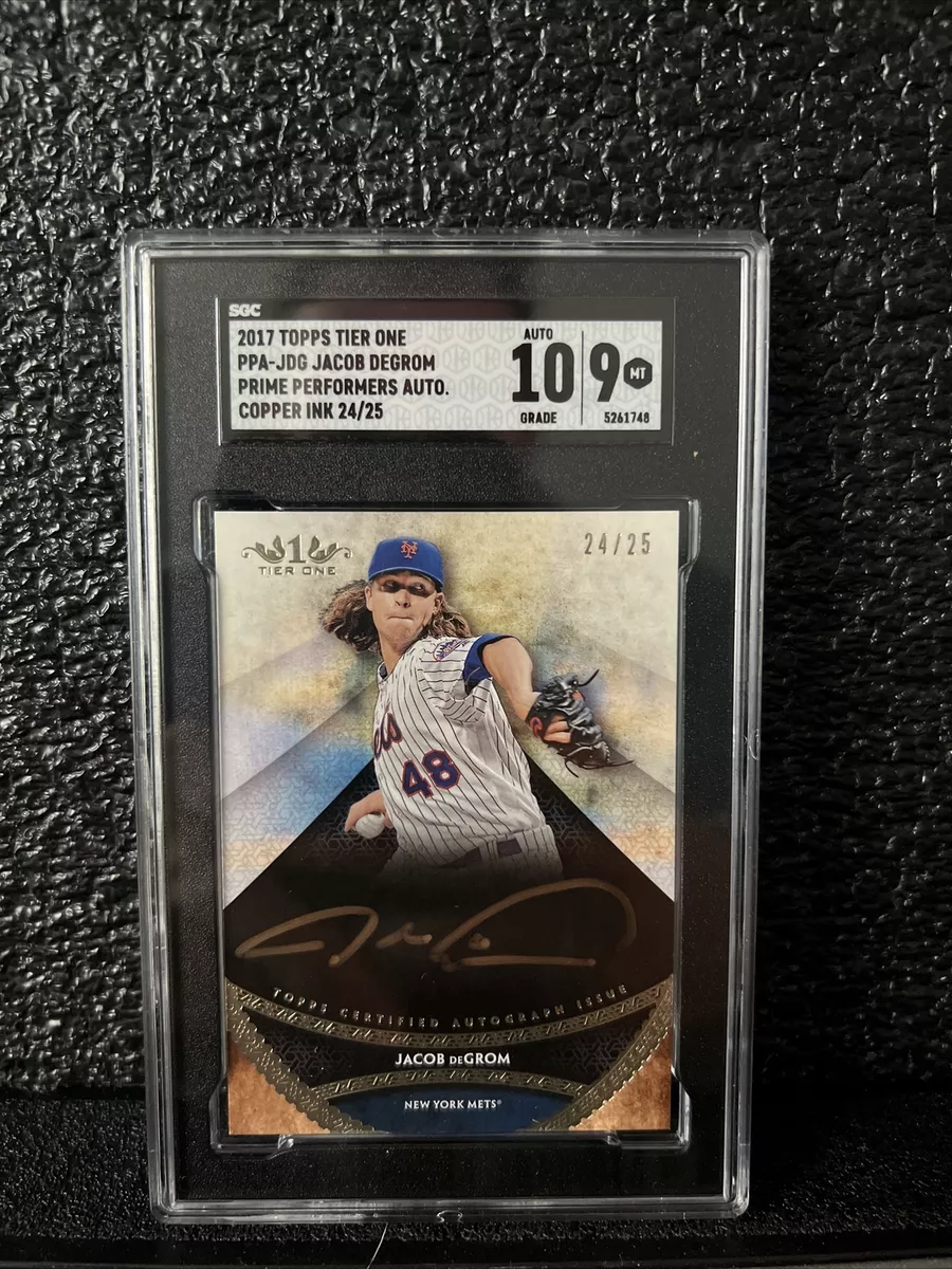 Jacob Degrom Topps Tier 1 Auto /25 Sgc 9 Auto 10