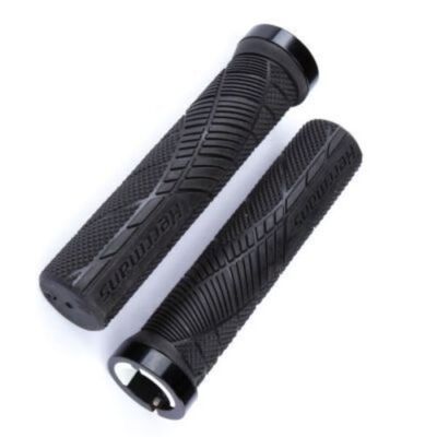 Herrmans Griffe Shark MTB Lock on Dual schraubbar schwarz 22 / 130 mm