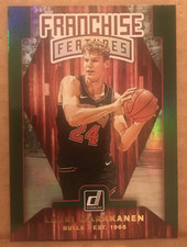 Lauri Markkanen 2019-20 Panini Donruss Franchise Features Green Flood #15 Bulls