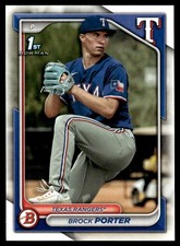 Brock Porter 2024 Bowman Prospects #BP36 Texas Rangers 30395 Baseball Card