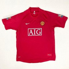 Cristiano Ronaldo Man Utd 2007/08 Nike Jersey XL Premier League Red Auth