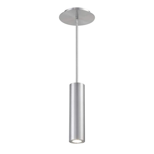 Caliber 10 in. 90-Watt Equivalent Integrated LED Brushed Aluminum Pendant with