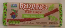 Red Vines Made Simple  Mixed Berry Licorice Candy  Movie Tray - 4oz