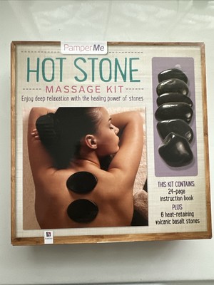  Pamper Me Hot Stone Massage Kit, Healing Power, Deep Relaxation, NEW IN BOX  