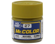 Gunze C27 Mr. Hobby Mr. Color Semi-Gloss Dark Interior Green 10ml