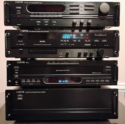 Carver TDR-1550 Auto-Reverse Cassette Deck with Remote 