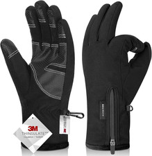 -10℉ Waterproof Winter Gloves for Men & Women, 5-Layer Ski & Snow Gloves for Col