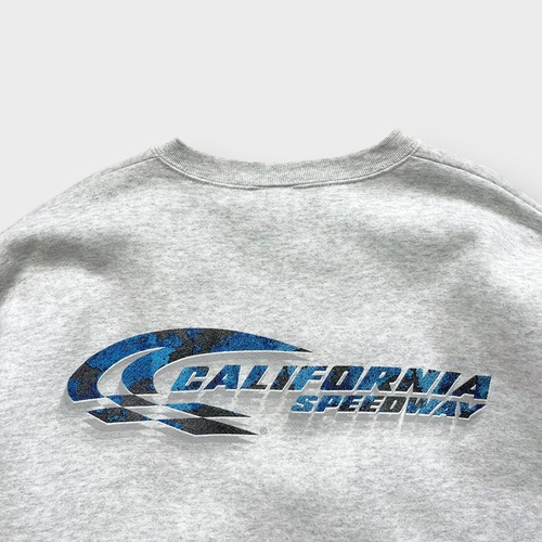 Vtg 90s Fruit Loom California Speedway Nascar Sweatshirt, Racing Warm Heavy 2XL - Picture 3 of 6