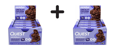 2 x Quest Nutrition Overload Bars (12x58g) Chocolate Explosion (57,44 EUR/kg)