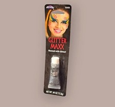 Fun World Glitter Maxx Silver Glitter Makeup Gel Tube One Size 0.49 oz 1806LS02