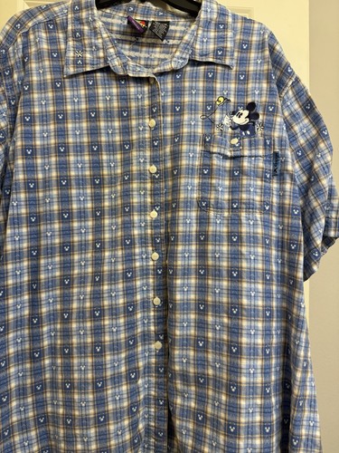 Mickey Unlimited Disney Mouse SZ 26:28W Top Shirt Blouse