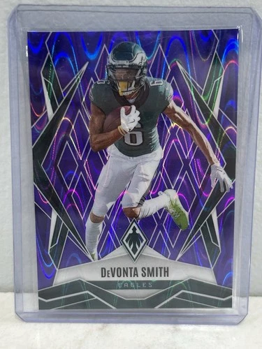 2025 Panini Phoenix Football Purple Seismic DeVonta Smith #12