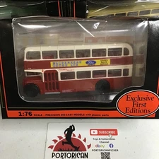 EFE 1:76 RED BRISTOL LODEKKA THAMES VALLEY FORD DOUBLE DECKER BUS  #14007