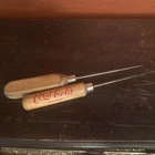 Coca-Cola Vintage Ice Pick Collectible Item And Unbranded Wood I’ve Pick