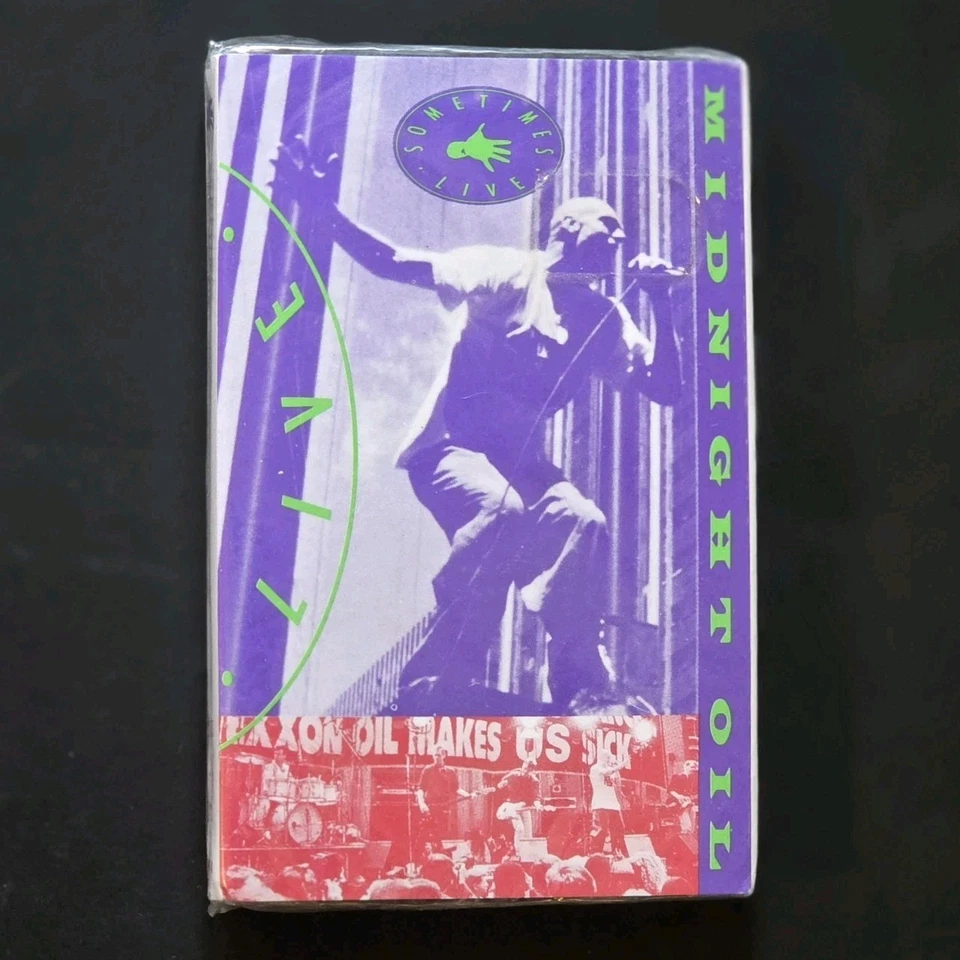 MIDNIGHT OIL "Sometimes (Live)" STILL SEALED AUSSIE 1992 CASSETTE SINGLE - Image 3 of 3