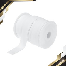 1" Double Fold Bias Tape Continuous Bulk Bias Tape White 25 Yard