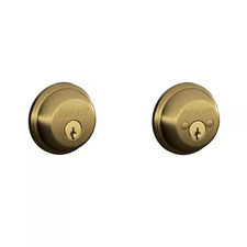 B62 Series Antique Brass Double Cylinder Deadbolt Certified Highest for Security