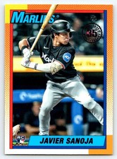 2025 Topps Series 2 - 1990 Topps Baseball Javier Sanoja #90B2-34 (RC) Marlins