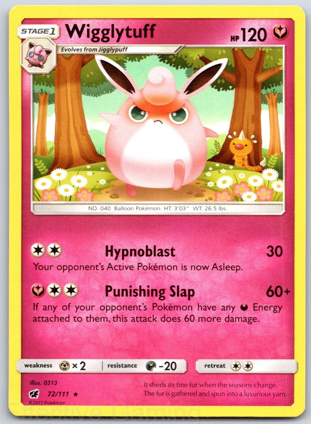 Wigglytuff 72/111 Rare Crimson Invasion Pokemon NM 313