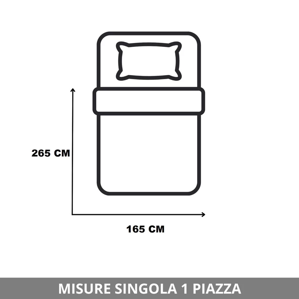 Trapunta invernale per letto singolo Caleffi in Cotone Art. Paesaggio 165x265 cm - Immagine 4 di 4