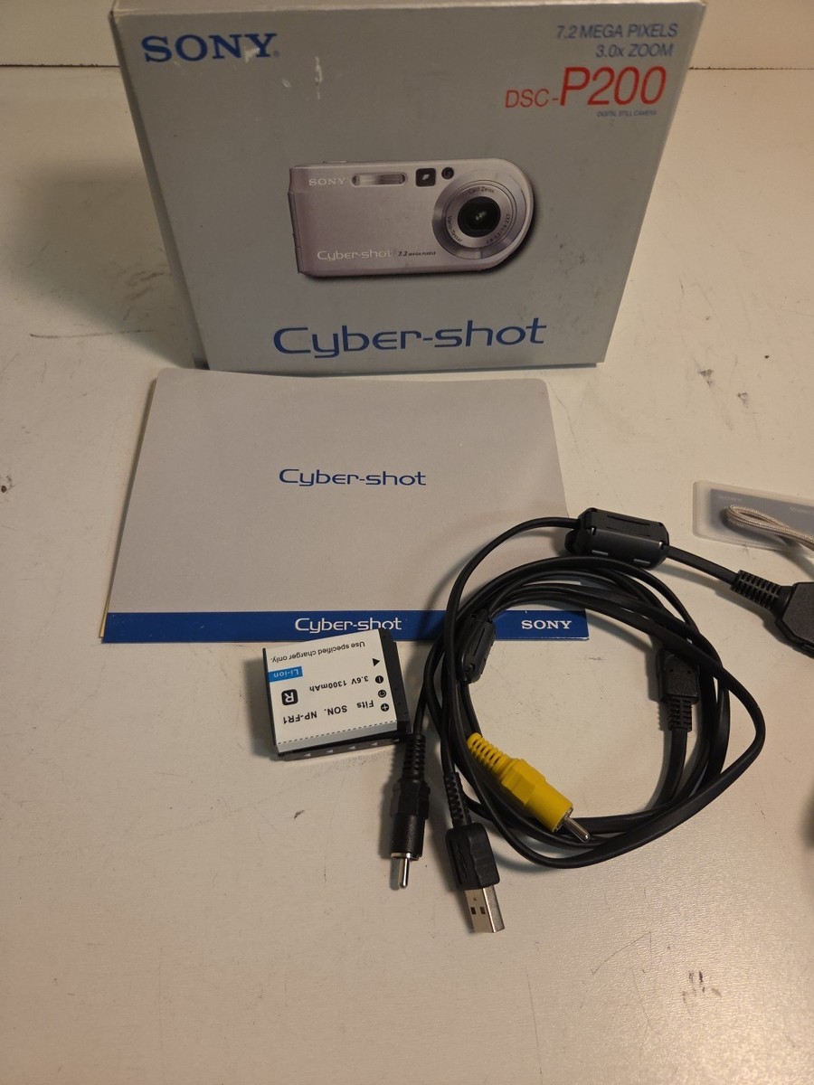 Sony Cyber-Shot DSC-P200 7.2MP 3x Optical Zoom Digital Camera