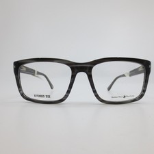 Beverly Hills Polo Club BHPC 81 Grey Striped Eyeglass Frames Men 58-19-150 NEW