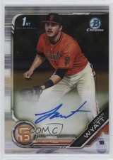 2019 Bowman Draft Chrome Draft Pick Auto Logan Wyatt #CDA-LW Auto 12g7